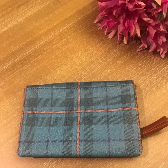 Dooney and Bourke Tiverton blue plaid bag - Picture 5 of 13